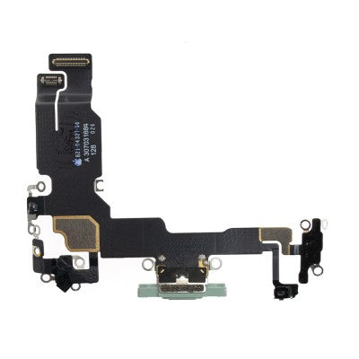 Charging Port for iPhone 15 (Purple)-Green Charging Port for iPhone 15 (Purple)-Green